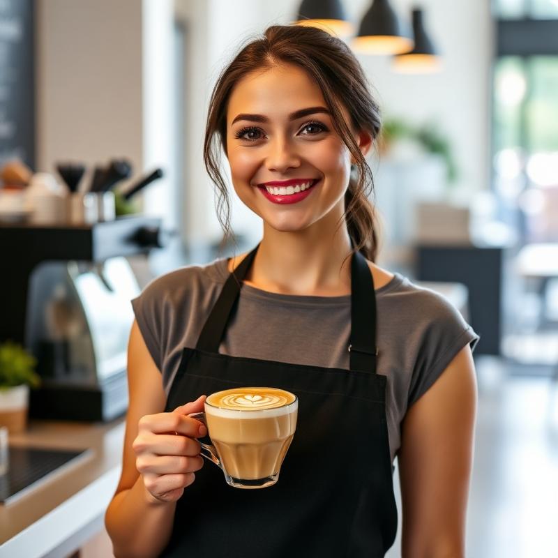 Professional barista ready for special events