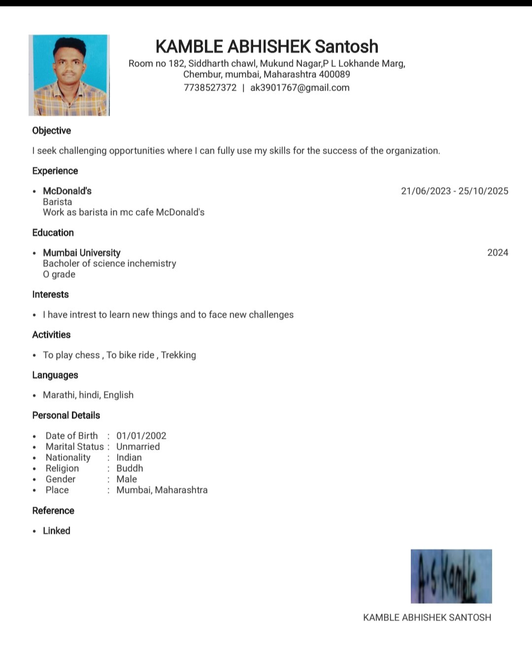 Candidate Image